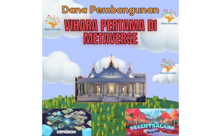 Dana Pembangunan Vihara Pertama di Metaverse