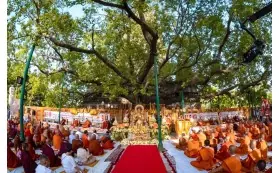 Dana Makan kepada 6.000 Peserta Tipitaka Chanting di India